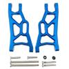 Aluminum Front Lower Suspension Arms Set Upgrade for 1/10 Slash 2WD RC Car, Replaces Part #3631 (Blue) view 2