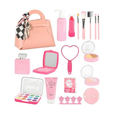 Pretend Makeup Set | Fake Safe Little Girl Makeup Set, Creative Realistic for Girls Boys Development Fun Gathering Family Home Indoor Playtime Birthday Festival
