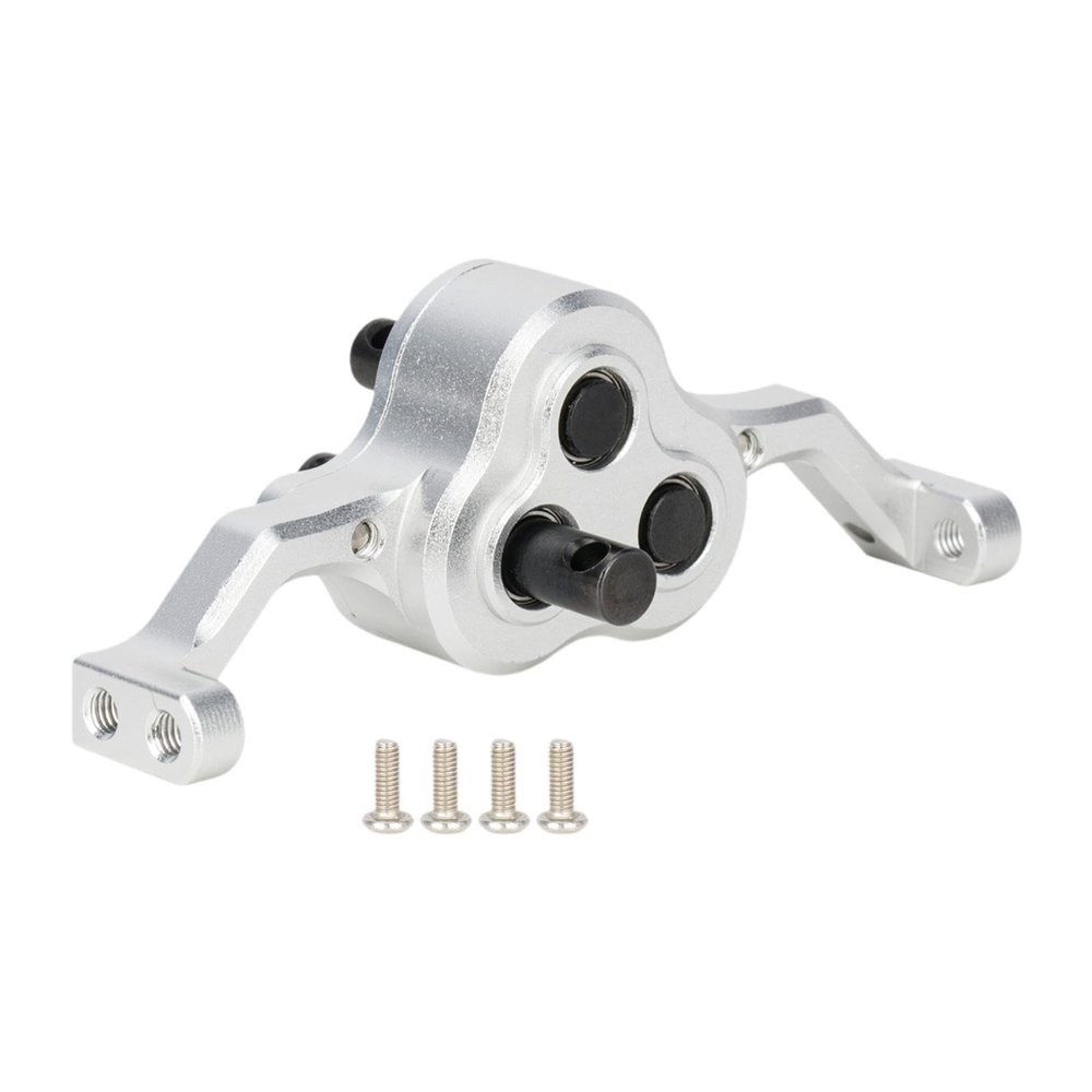 1/10 RC Transfer Case Replaces Installation Adjustable Carrier Bearing Transmission Gearbox for Car Modification, Silver