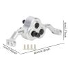1/10 RC Transfer Case Replaces Installation Adjustable Carrier Bearing Transmission Gearbox for Car Modification, Silver view 4