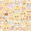 189 Adorable Yellow Kitten Lifestyle Action Pattern Stickers Free Sticker Storage Box with Purchase view 4