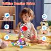 LUKETURE Dancing Talking Zebra Plush, Interactive Stuffed Animal Toy, Musical Plush with Record & Repeat, Sings 10 Songs, LED Lights view 2