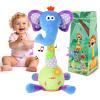 LUKETURE Dancing Talking Elephant Plush, Interactive Stuffed Animal Toy, Musical Plush with Record & Repeat, Sings 10 Songs, LED Lights view 1