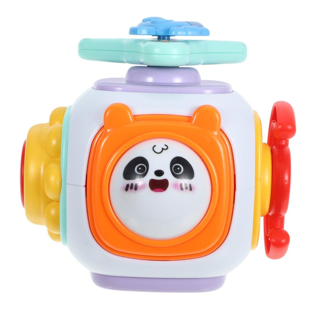 KOMBIUDA Montessori Busy Cube for Portable Sensory Airplane Busy Ball with Multifunctional Gameplay Preschool Basic Skills Educational for Travel and Home Use