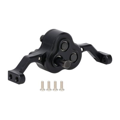 1/10 RC Transfer Case Replaces Installation Adjustable Carrier Bearing Transmission Gearbox for Car Modification, Black