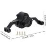 1/10 RC Transfer Case Replaces Installation Adjustable Carrier Bearing Transmission Gearbox for Car Modification, Black view 4