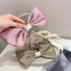 DFWZMQTG French Temperament Hair Ornaments Cold Wind Satin Ribbon view 4