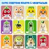 12PCS Emotional Support Crochet Vegetables Fruits Positive Animals Bulk Positive Pickle Patato Christmas Cheer Up Gag Gifts Small Employee Gifts Office Desk Decor For Friends Coworkers Adult view 2