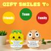 12PCS Emotional Support Crochet Vegetables Fruits Positive Animals Bulk Positive Pickle Patato Christmas Cheer Up Gag Gifts Small Employee Gifts Office Desk Decor For Friends Coworkers Adult view 3