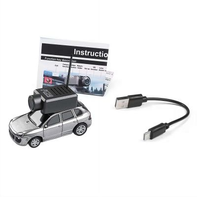1:64 Mini FPV Car - Magnetic 720P HD Camera with 2.4GHz WiFi App Control, Gyro Stabilized Small Remote Control Car for Indoor Racing (Gray)