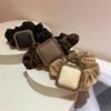 DFWZMQTG Hair Ornaments Retro Atmosphere Frosted Rubber Paint Square Buckle Wrinkled view 3