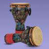 12 in African Djembe Drum Rope-Tuned Hand Percussion Drum for Adults & Kids, Beginner to Pro Natural Goat Skin Head, Carved Wood Body, Tribal Music / Performance Instrument (12 Inch Star Blue) view 2