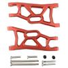 Aluminum Front Lower Suspension Arms Set Upgrade for 1/10 Slash 2WD RC Car, Replaces Part #3631 (Red) view 1