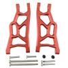 Aluminum Front Lower Suspension Arms Set Upgrade for 1/10 Slash 2WD RC Car, Replaces Part #3631 (Red) view 2