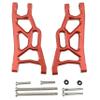 Aluminum Front Lower Suspension Arms Set Upgrade for 1/10 Slash 2WD RC Car, Replaces Part #3631 (Red) view 3