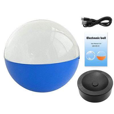 2.7" Crystal Ball Video Player, Personalized 3D Digital Display Sphere Memory Lamp, Electronic Crystal Ball Custom Video Sphere, Upload Videos & Photos for Room Decor (Blue APP version 1pcs)