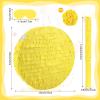 Abilat Yellow Round Pinata with Stick Blindfold Confetti DIY Blank Pinata for Adults Kids Birthday Party Supplies Carnivals Halloween Christmas Decorations view 2