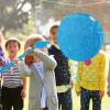 Abilat Blue Round Pinata with Stick Blindfold Confetti DIY Blank Pinata for Boys Kids Birthday Party Supplies Carnivals Halloween Christmas Decorations view 3