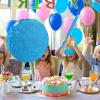 Abilat Blue Round Pinata with Stick Blindfold Confetti DIY Blank Pinata for Boys Kids Birthday Party Supplies Carnivals Halloween Christmas Decorations view 4