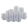 100 Pcs 39mm Round Coin Capsules Case Holders, Transparent Plastic Storage Containers for Collectible Coin, Tokens, Medals, Easy Open and Close Design for Secure Organization and Protection view 1