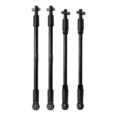 For Traxxas For E-Maxx T-Maxx Front And Rear Pull Rods Kit RC Car Tracked Vehicles Parts Accessories And Upgrades Replacement And Repair RC Car Upgrade Part(Black)