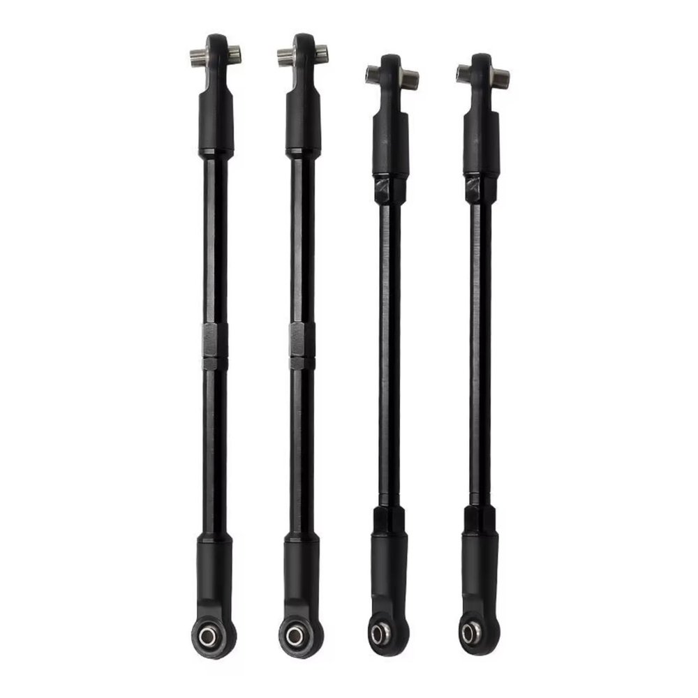 For Traxxas For E-Maxx T-Maxx Front And Rear Pull Rods Kit RC Car Tracked Vehicles Parts Accessories And Upgrades Replacement And Repair RC Car Upgrade Part(Black)