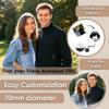2.7" Crystal Ball Video Player, Personalized 3D Digital Display Sphere Memory Lamp, Electronic Crystal Ball Custom Video Sphere, Upload Videos & Photos for Room Decor (White APP version 1pcs) view 2