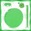 Abilat Green Round Pinata with Stick Blindfold and Confetti DIY Blank Pinata for Boys Kids Birthday Party Supplies Carnivals Halloween Christmas Decorations view 2