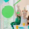 Abilat Green Round Pinata with Stick Blindfold and Confetti DIY Blank Pinata for Boys Kids Birthday Party Supplies Carnivals Halloween Christmas Decorations view 4