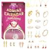Aoaoy Christmas Advent Calendar 2025 with 24 Jewelry Charm Necklace Bracelet Earrings Rings Christmas Countdown Calendar for Girls Kids Countdown Holiday Gift view 1