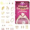 Aoaoy Christmas Advent Calendar 2025 with 24 Jewelry Charm Necklace Bracelet Earrings Rings Christmas Countdown Calendar for Girls Kids Countdown Holiday Gift view 3