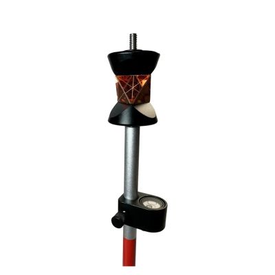 360 Degree Mini Prism for Total Station Replace GRZ101 Mini Prism Survey+4 Poles with Soft Bag+A Bubble+A Hook