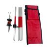 360 Degree Mini Prism for Total Station Replace GRZ101 Mini Prism Survey+4 Poles with Soft Bag+A Bubble+A Hook view 2