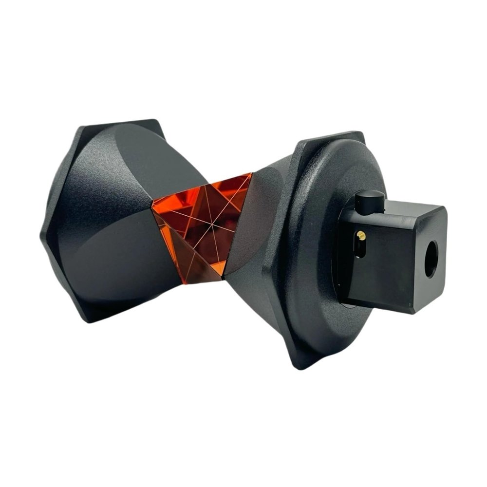 360 Degree GRZ122 Reflective Prism Copper Coated with Metal Holder for Total Stations Topography Survey(10 Heads)