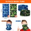 Seenelling 16 Set Tactical Party Supplies Gun Themed Party Favors Kit Included Toy Guns, Wrist Belt Band, Foam Bullets, Safety Glasses, Face Mask Birthday Gift (Blue,Green) view 3