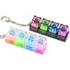 2Pcs Keyboard Fidget Toy for Adults with LED Lights, Cute Bear Clicky Keyboard Clicker Fidget Keychain, Fidget Clicker Sensory Toys for Adult to Anxiety Stress Relief view 1