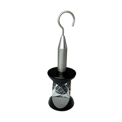 360 Degree Mini Prism Silvering for Total Station Replace GRZ101 Prism Survey+4 Poles with Soft Bag+A Bubble+A Hook