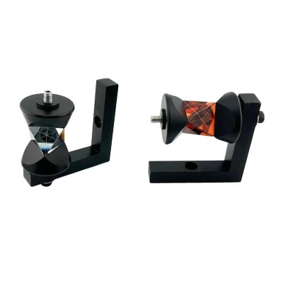 360 Degree Mini Prism L Type Mini Prism for Total Station Replace GRZ101 ATR 350M L Bar Prism GRZ101 Optical Reflecto(Silver Coated)