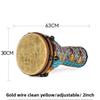 12 in African Djembe Drum  Rope-Tuned Hand Percussion Drum for Adults & Kids, Beginner to Pro  Natural Goat Skin Head, Carved Wood Body, Tribal Music / Performance Instrument (12 Inch Yellow) view 2