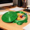 4.5IN Mini Turtle-Shaped Desktop Sandbox with Soft Sand, Small Turtle Sand Tray, Office Decor, Sensory Zen Garden with Mini Tools, Stress-Relieving Creative Gift, Ideal Choice for Office Workers view 2