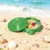 4.5IN Mini Turtle-Shaped Desktop Sandbox with Soft Sand, Small Turtle Sand Tray, Office Decor, Sensory Zen Garden with Mini Tools, Stress-Relieving Creative Gift, Ideal Choice for Office Workers view 4