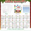 Funrous 168 Pcs Christmas Party Favors Bulk Watercolor Coloring Books Mini Christmas Coloring Pages Sheets with Plastic Bags Brushes Classroom Gifts Prizes Crafts Goodie Bag Stuffers Fillers view 2