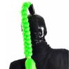 monbvxcerk Latex Hood Rubber Mask With Ponytail Tube Green Hair Cosplay Halloween (XS) view 4