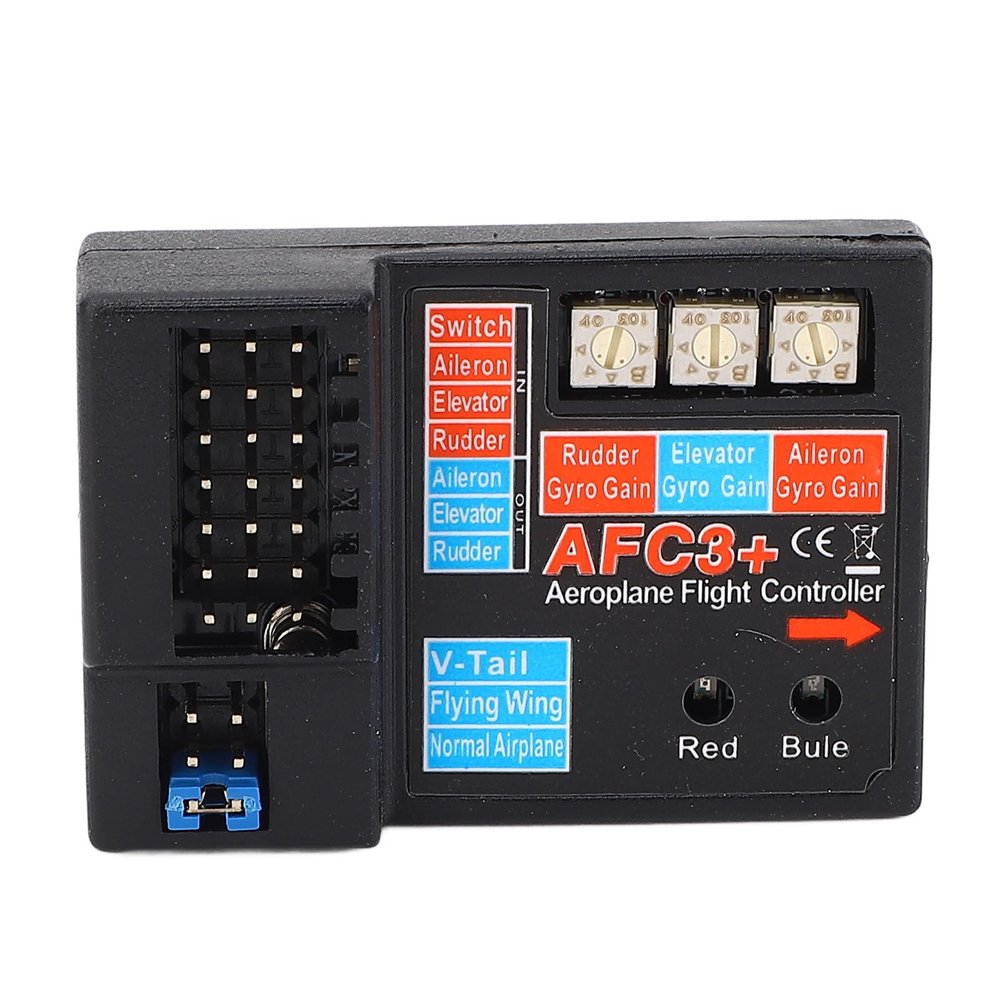 NDNCZDHC AFC3 3 Axle Gyro Flight Controller RC Fixed Wing Aircraft Full Time Flight Controller Stabilizer System 4-6V DC