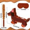 Seenelling Dachshund Dog Piata 3D Puppy Birthday Decoration with a Blindfold and Bat for Kids Girls Boys Gift Holiday Piata Party Baby Shower Supplies view 3