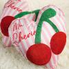 AceOrbit 2 Pcs Ma Cherie Cherry Throw Pillow 18 x 18'' Aesthetic Cute Heart Plush Pillow Red Cherry Prints Galentines Decoration for Home Bedroom Living Room Sofa Bed Chair Decor Valentines Gifts view 3