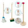 PetGlobal Kids Cleaning Set, 8 Pack Wooden Housework Cleaning Includes Broom Mop Duster Dustpan Brushes Rag and Organizing Stand, Solid Beech Wood , Cleaning Toys Gift for Toddlers Girls Boys Age 3-8 view 2