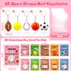 30 Pack Kids Valentines Day Cards with Sport Stress Ball Keychain Valentines Day Gifts for Kids School Valentines for Kid Classroom Gift Exchange Classroom Prizes Valentine Party Favors for Boys Girl view 2