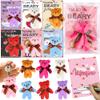 28 Pack Valentiens Day Gifts for Kids School Valentines Day Cards with Mini Bear Plush Toy Keychains, Valentines for Kids Classroom Valentines Exchange Gifts Class Valentines Party Favors for Boy Girl view 1
