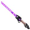 Double-Edged Retractable Light Up Sword, 7 Color Flashing Dueling Sabers with FX Sound, War Warriors Weapon Toy for Kids & Adults, Christmas Birthday Gift Silver view 1
